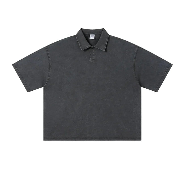 Vintage Wash Boxy Polo Hover Image