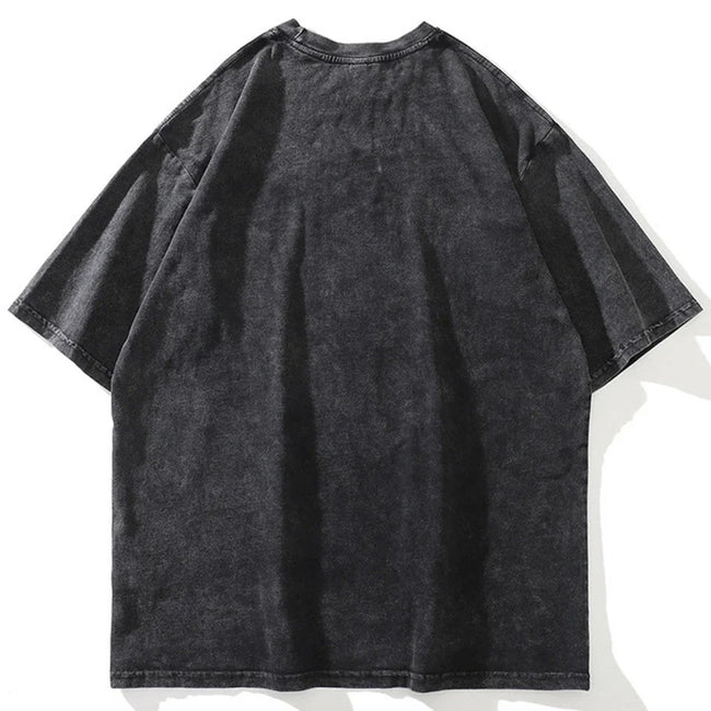 Smokin' Money Acid Washed T-Shirt Main Image