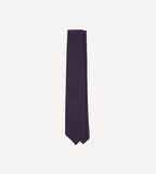 Purple Pure Cashmere Solid Tipped Tie