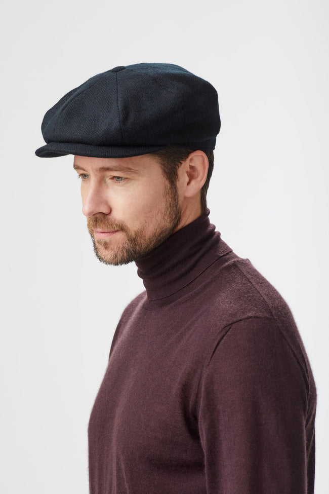 Tremelo Black Bakerboy Cap Main Image