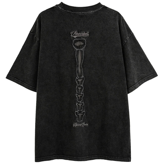 VANCARHELL Skeleton Ribcage T-Shirt Main Image