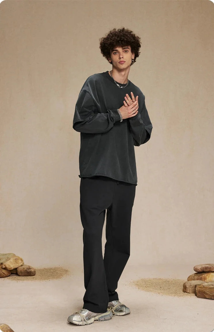 Essential Washed Double Layer Long Sleeve
