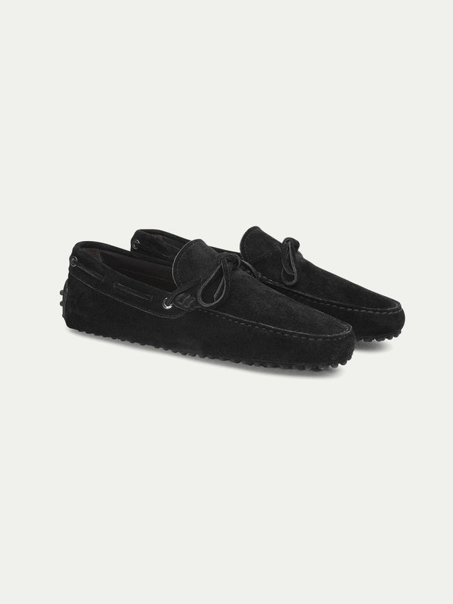 Black Suede Driving Shoes Hover Image