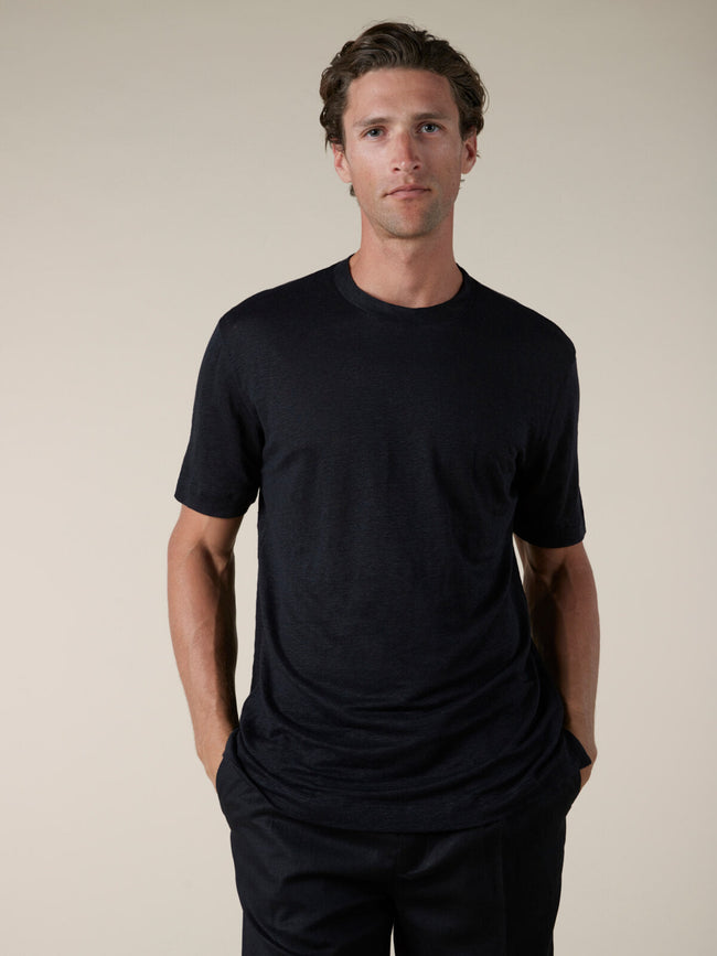 Black Linen City T-shirt Main Image