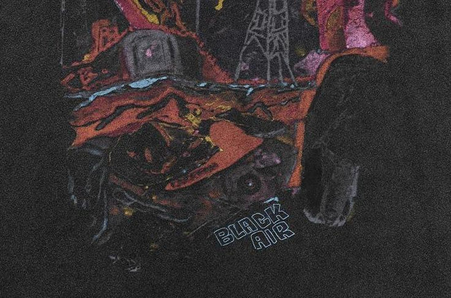 BLACK AIR 'Destruction' Washed Cotton Oversize T-Shirt Main Image