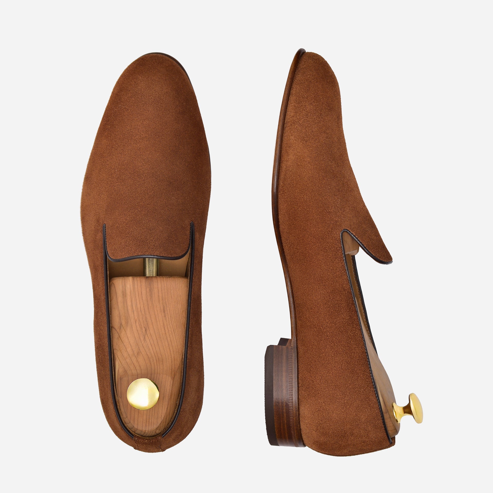 Langford Wholecut Loafers - Suede - Men's