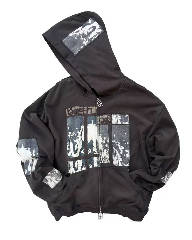 BIRTH OF ROYAL CHILD POSTER PATCH ZIP HOODIE Hover Image