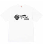 Supreme Records Retro Script Logo T-Shirt Vintage Curved Font Graphic Men Women  Cotton Streetwear Short Sleeve Tee