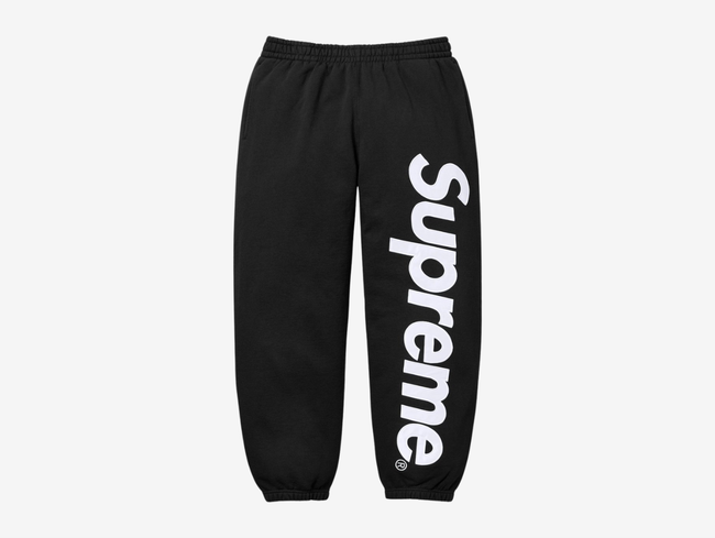 Supreme Appliqué Logo Sweatpants Black Hover Image