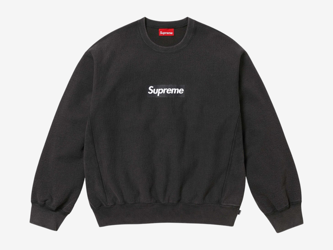 Supreme Cracked Box Logo Crewneck Hover Image